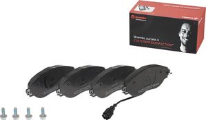 Тормозные колодки Brembo Directional передние для Volkswagen Tiguan I 2017-2018. Артикул P 85 144