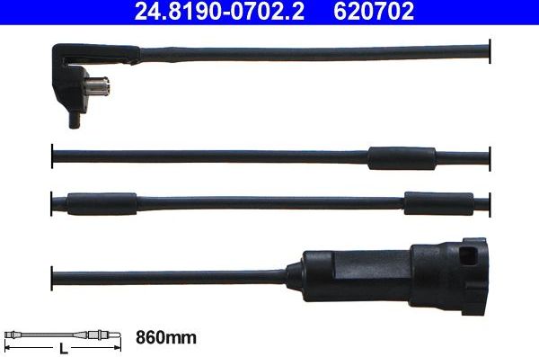 Датчик износа тормозных колодок  ATE. Артикул 24.8190-0702.2