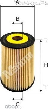 Масляный фильтр MFilter для Hyundai i20 I 2008-2015. Артикул TE 4041