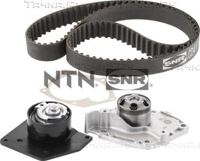 Помпа (водяной насос) с комплектом ремня ГРМ NTN / SNR для Renault Megane IV 2010-2026. Артикул KDP455.610