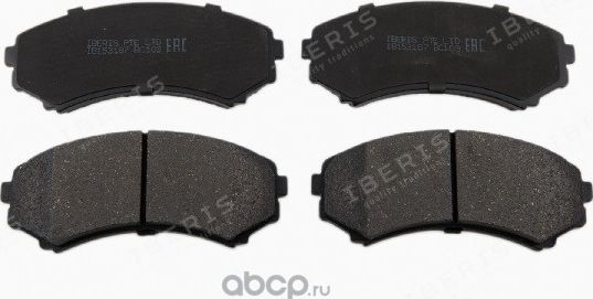 КОЛОДКИ ТОРМ.ПЕРЕД., К-Т MITSUBISHI PAJERO IV (V8_W, V9_W) (Iberis). Артикул IB153187