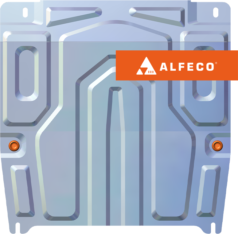 Защита алюминиевая Alfeco для картера и КПП Chevrolet Aveo I T250 2008-2011. Артикул ALF.03.01 AL4
