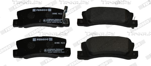 Тормозные колодки Ferodo Premier Eco Friction задние для Toyota Harrier I (XU10) 2001-2003. Артикул FDB848
