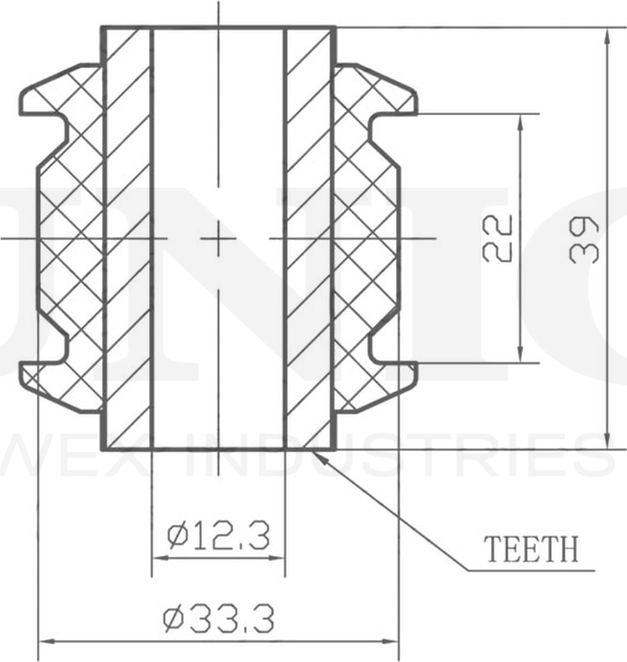 Сайлентблок реактивной тяги (Unio). Артикул RMP-20461
