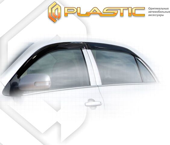 Дефлекторы СА Пластик для окон (Classic полупрозрачный) Toyota Corolla 2007-2010. Артикул 2010030302010