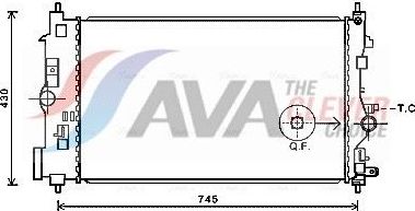 Радиатор охлаждения двигателя AVA ** CLEVER FIT **. Артикул OLA2591