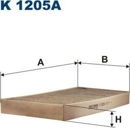 Салонный фильтр Filtron. Артикул K 1205A