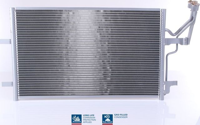 Радиатор кондиционера (конденсатор) Nissens (алюминий) для Mazda 3 I (BK) 2004-2009. Артикул 94901