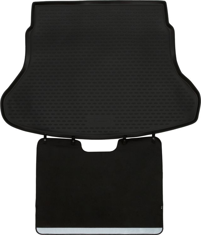 Коврик Element Econom для багажника с функцией защиты бампера Hyundai Solaris II седан 2017-2026. Артикул ELEMENT.SET.002