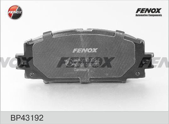 Тормозные колодки Fenox. Артикул BP43192