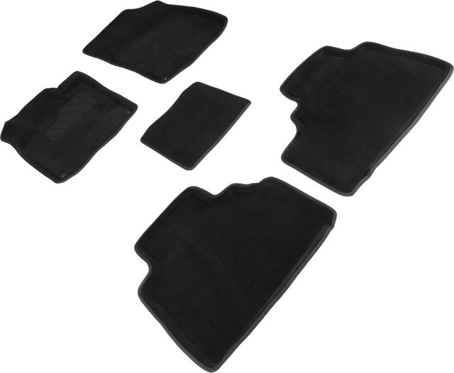 Коврики Seintex 3D ворсовые для салона GAC GS5 2020-2026 ЧЕРНЫЕ. Артикул 96531