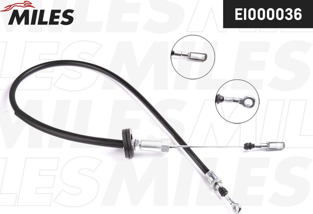 Трос ручника (тросик ручного тормоза) Miles передний для Fiat Ducato II 1994-2002. Артикул EI000036
