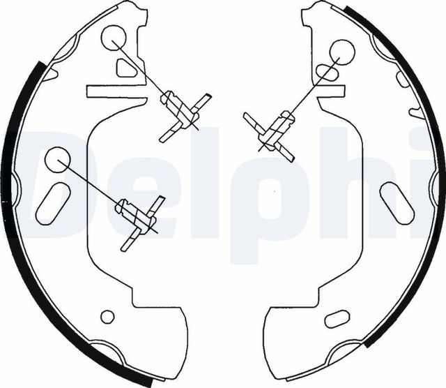 Тормозные колодки Delphi. Артикул LS1701