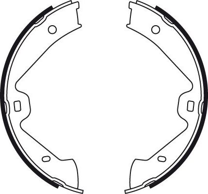 Тормозные колодки (стояночная тормозная система) TRW задние для Porsche Cayenne II (958) 2010-2014. Артикул GS8776