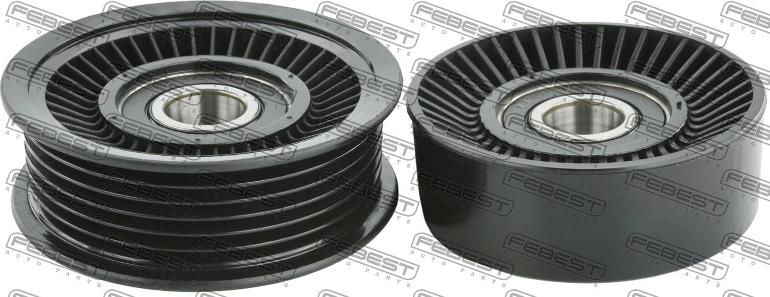 Натяжной ролик (натяжитель) приводного поликлинового ремня Febest. Артикул 2087-GCHR-KIT