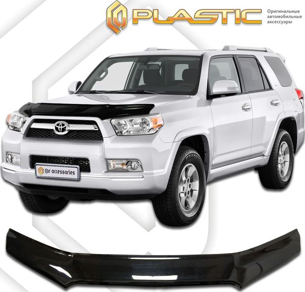 Дефлектор СА Пластик для капота (Classic черный) Toyota 4Runner 2009-2013. Артикул 2010010109608