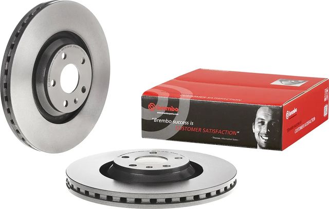 Тормозной диск Brembo UV Coated передний для Audi TT II (8J) 2006-2014. Артикул 09.B038.11