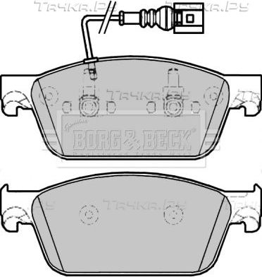 Тормозные колодки Borg & Beck передние для Volkswagen Multivan T5 2009-2015. Артикул BBP2275