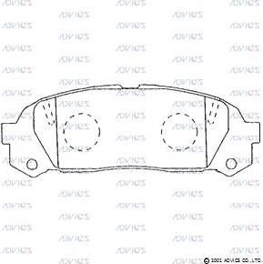 Тормозные колодки Advics. Артикул SN293