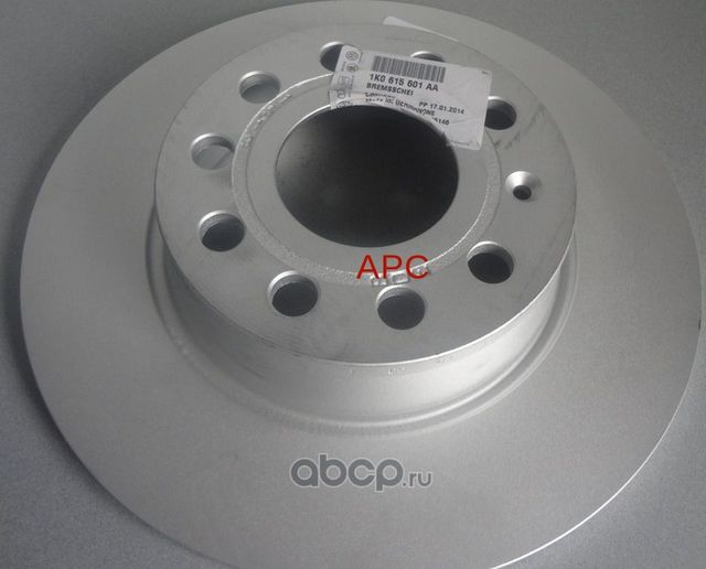 Тормозной диск VAG задний для Audi A3 II (8P) 2003-2013. Артикул 1K0615601AA