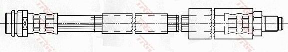 Тормозной шланг TRW передний правый/левый для Porsche 944 1988-1989. Артикул PHB526