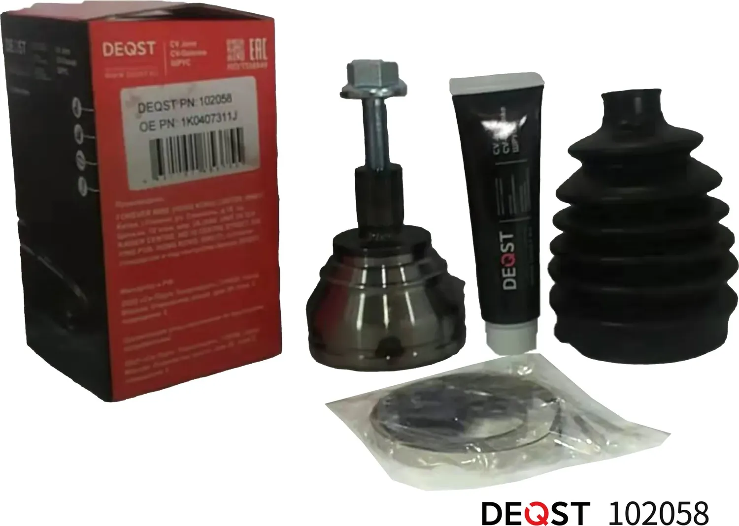 ШРУС AUDI A3/VW G5/G6/PASSAT/TOURAN/TIGUAN/CADDY 1.4-3.2 03- нар. (Deqst). Артикул 102058