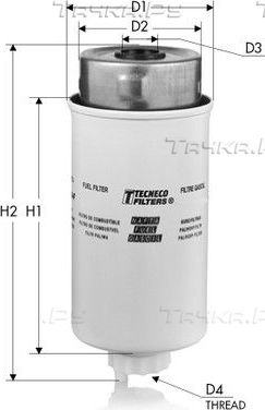 Топливный фильтр  Tecneco Filters. Артикул GS10223