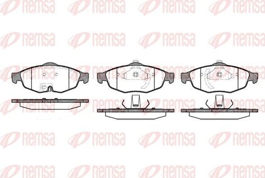 Тормозные колодки Remsa передние для Chrysler Sebring II 2001-2007. Артикул 0812.02