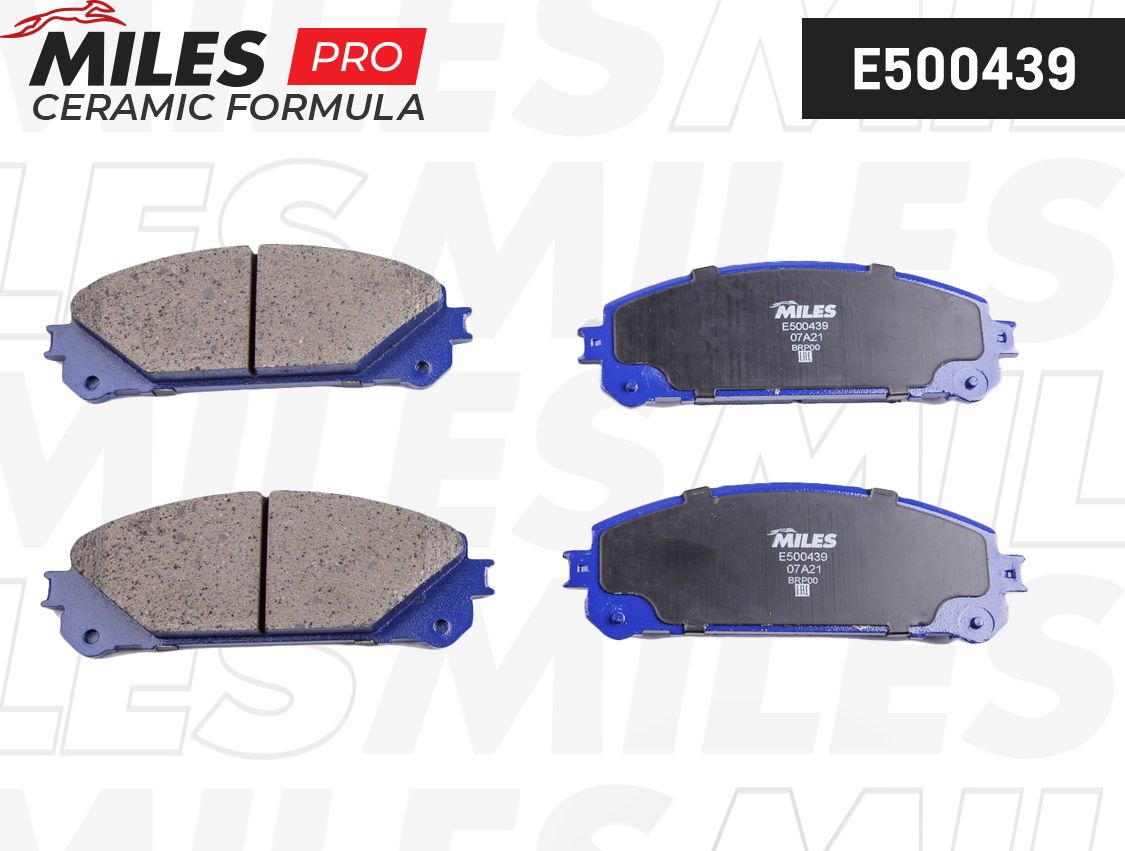 Тормозные колодки Miles (Керамика). Артикул E500439