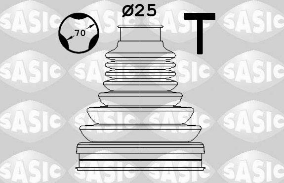 Пыльник ШРУСа внутренний Sasic (термопласт). Артикул 1906170