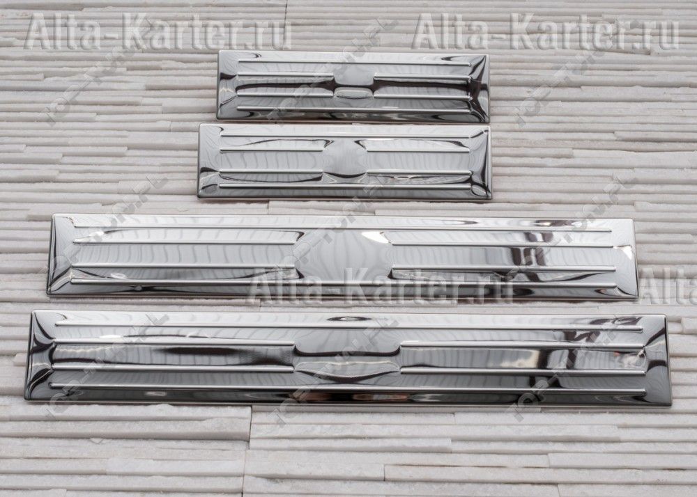 Накладки Alvi-Style на внутренние пороги для Mitsubishi ASX 2010-2026. Артикул BMTJX1312