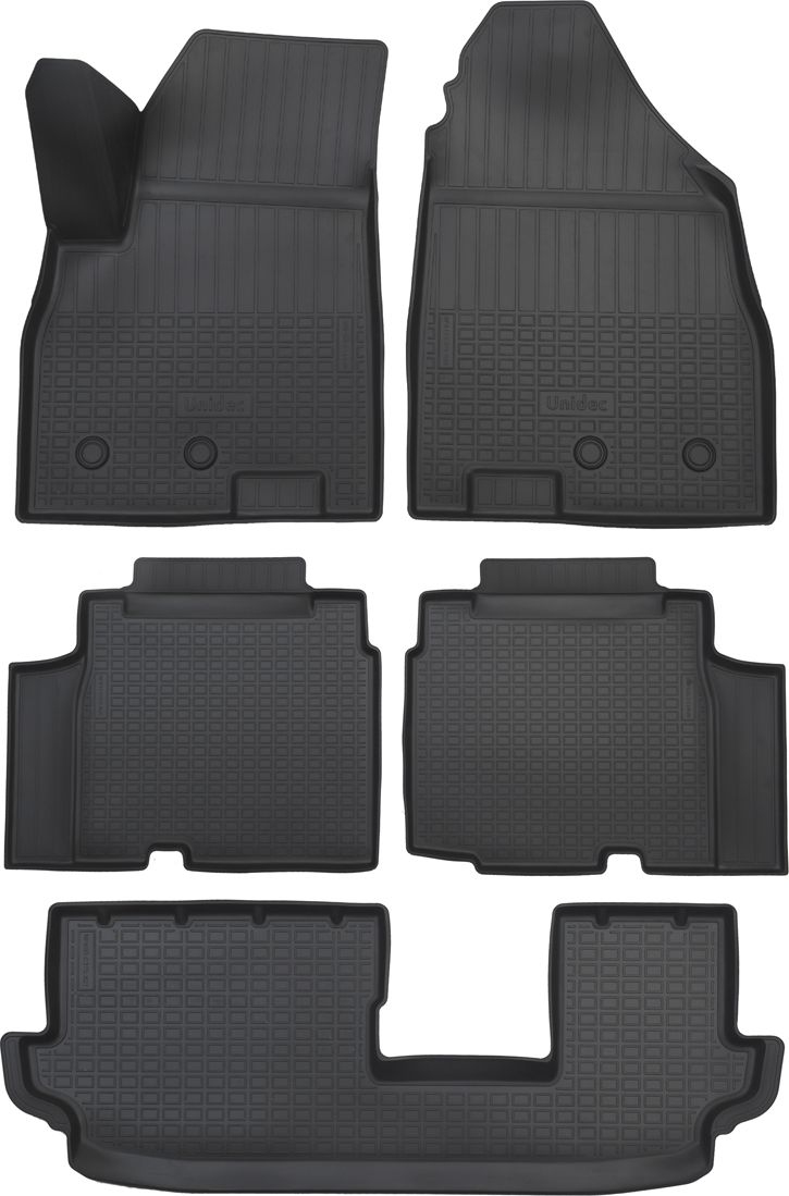 Коврики 3D Норпласт для салона Jetour X90 PLUS (5/7 мест, 1,2 ряд) 2021-2026. Артикул NPA11-C375-820