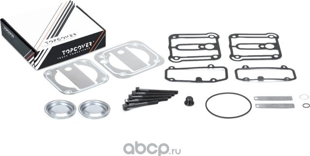 Р/к компрессора MAN TGA/TGS/TGX прокладки+клапана+болты. (Topcover) Topcover. Артикул T08493002