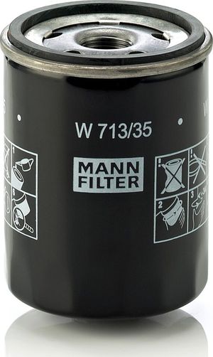 Масляный фильтр Mann-Filter для Mitsubishi Colt VI (Z20/Z30) 2004-2012. Артикул W 713/35