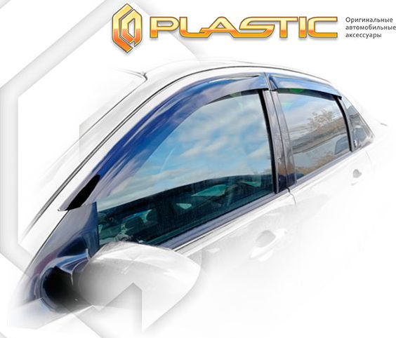 Дефлекторы СА Пластик для окон (Classic полупрозрачный) Ford Focus 1999-2005. Артикул 2010030300665