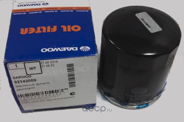 Фильтр масляный CHEVROLET Captiva (07-) (2.4) DAEWOO Daewoo. Артикул 92142009