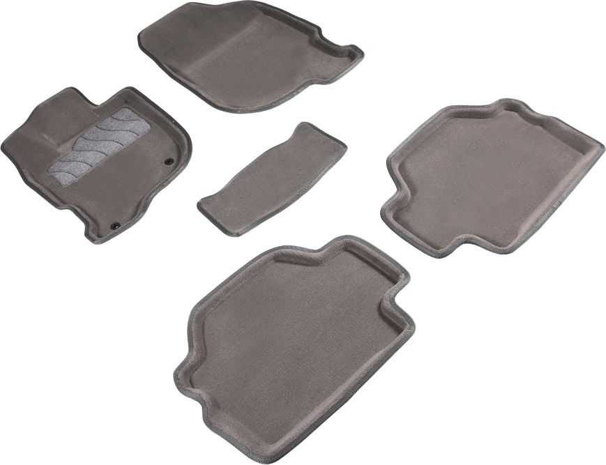 Коврики Seintex 3D ворсовые для салона Mitsubishi Pajero Sport II 2008-2016 СЕРЫЕ. Артикул 84736
