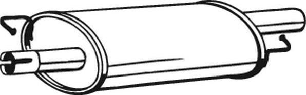 Глушитель (средняя часть) Bosal для Volkswagen Multivan T5 2003-2015. Артикул 233-577