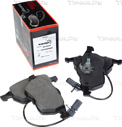Колодки торм. пер. к-т (Kortex). Артикул KT1307T