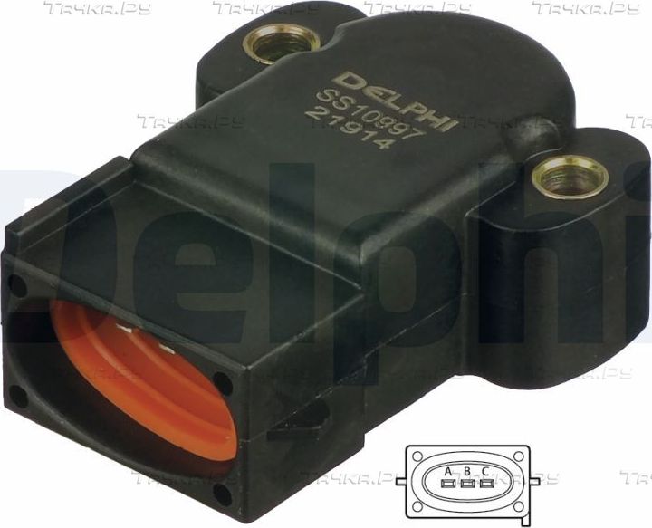 Датчик положения дроссельной заслонки Delphi для Ford KA I 1996-2008. Артикул SS10997-12B1