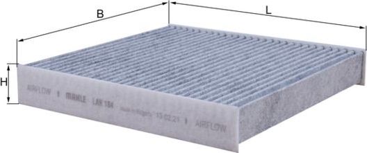 Салонный фильтр Mahle-Knecht. Артикул LAK 184