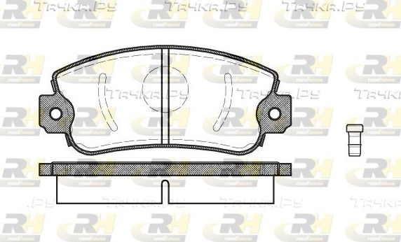Тормозные колодки RoadHouse передние для FSO Polonez I 1977-1991. Артикул 2372.02