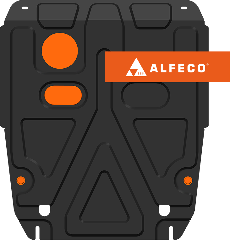 Защита Alfeco для картера и КПП Haval Jolion 2WD (комплектация Comfort) 2021-2026. Артикул ALF.55.04