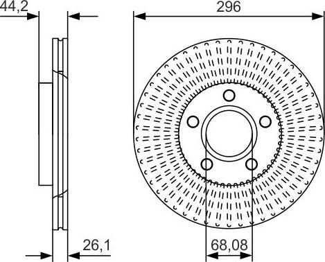Тормозной диск Bosch. Артикул 0 986 479 D15