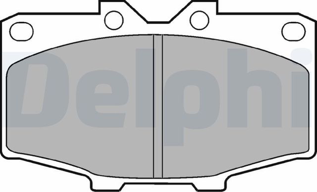 Тормозные колодки Delphi (Low-Metallic). Артикул LP448