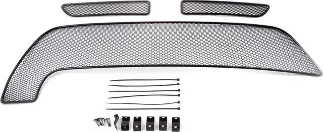 Сетка Arbori на решётку бампера, черная 10 мм для RENAULT Duster I 2015-2020 для комплектаций Privilege/Luxe Privilege. Артикул 01-430915-151