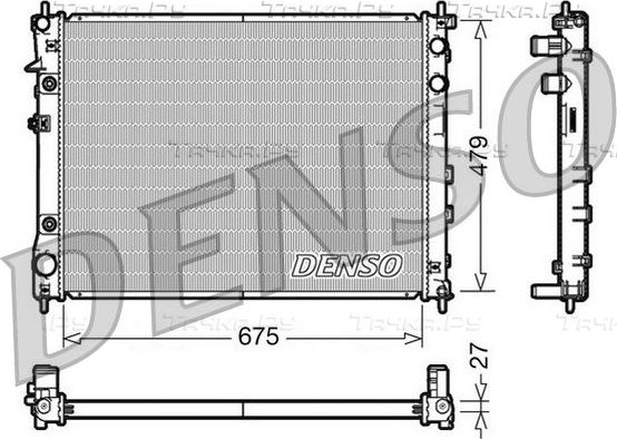 Радиатор охлаждения двигателя Denso для Subaru Tribeca I 2005-2014. Артикул DRM36012