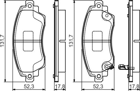 Тормозные колодки Bosch. Артикул 0 986 495 132