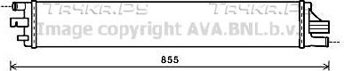 Радиатор охлаждения двигателя AVA для Renault Master III 2010-2026. Артикул RTA2559