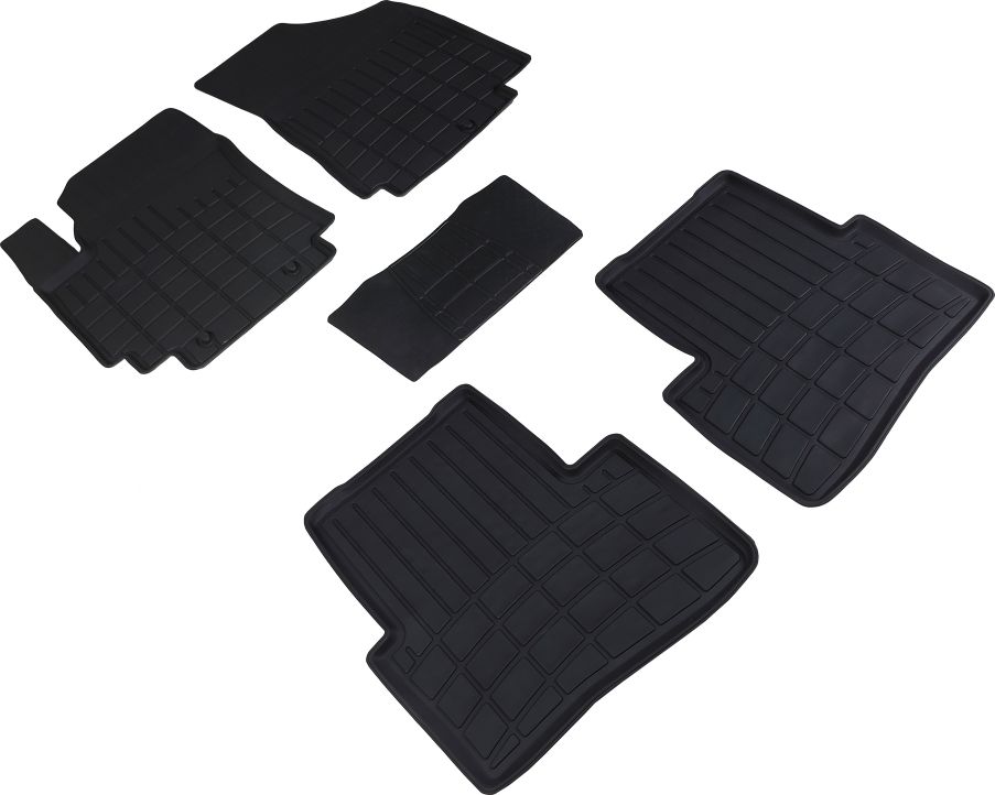 Коврики резиновые Seintex (с низким бортом) для салона Hyundai Creta I 2016-2021. Артикул 88655